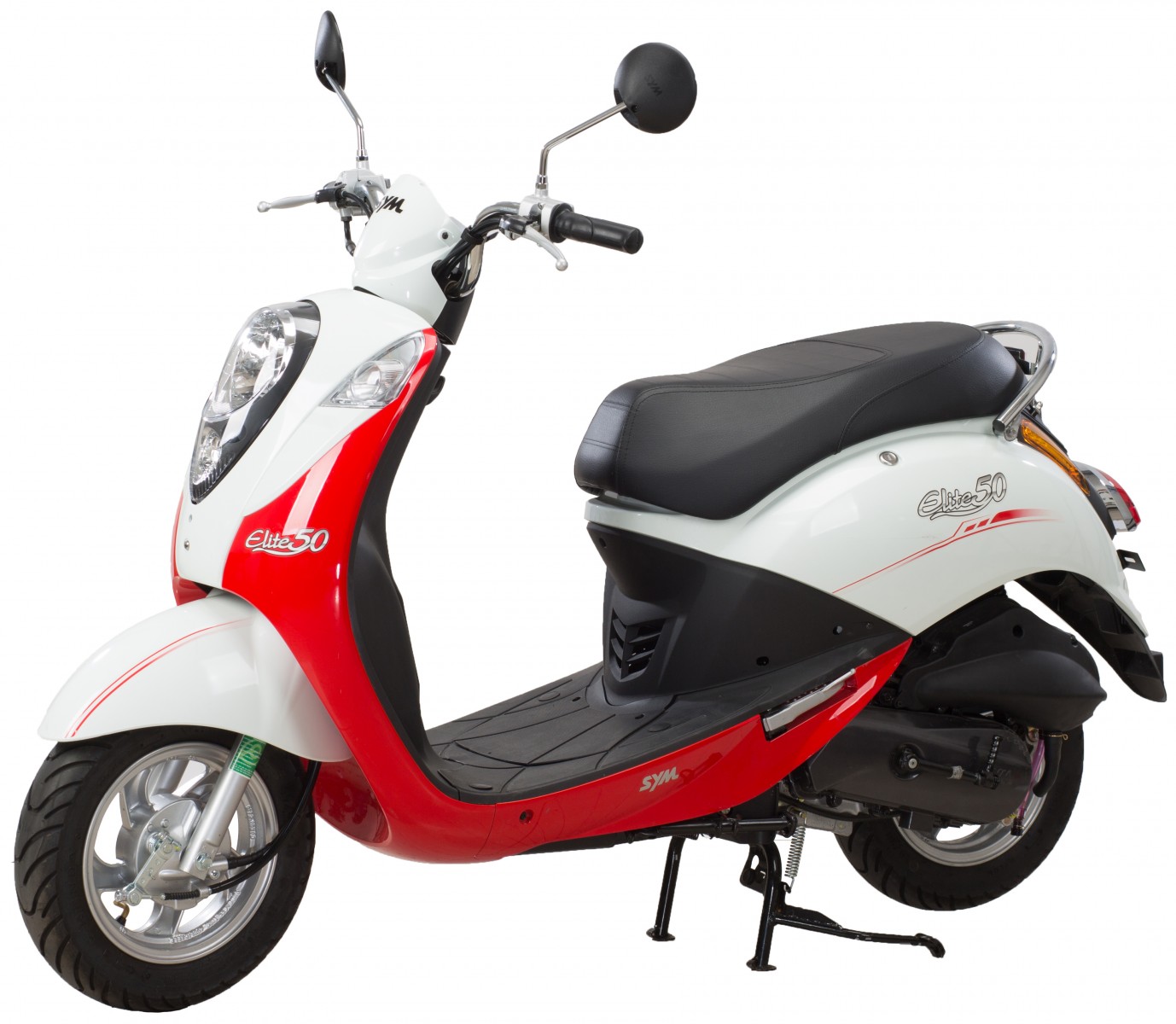 Xe Ga 50cc Elite SYM Trắng Đỏ/Trắng Xanh