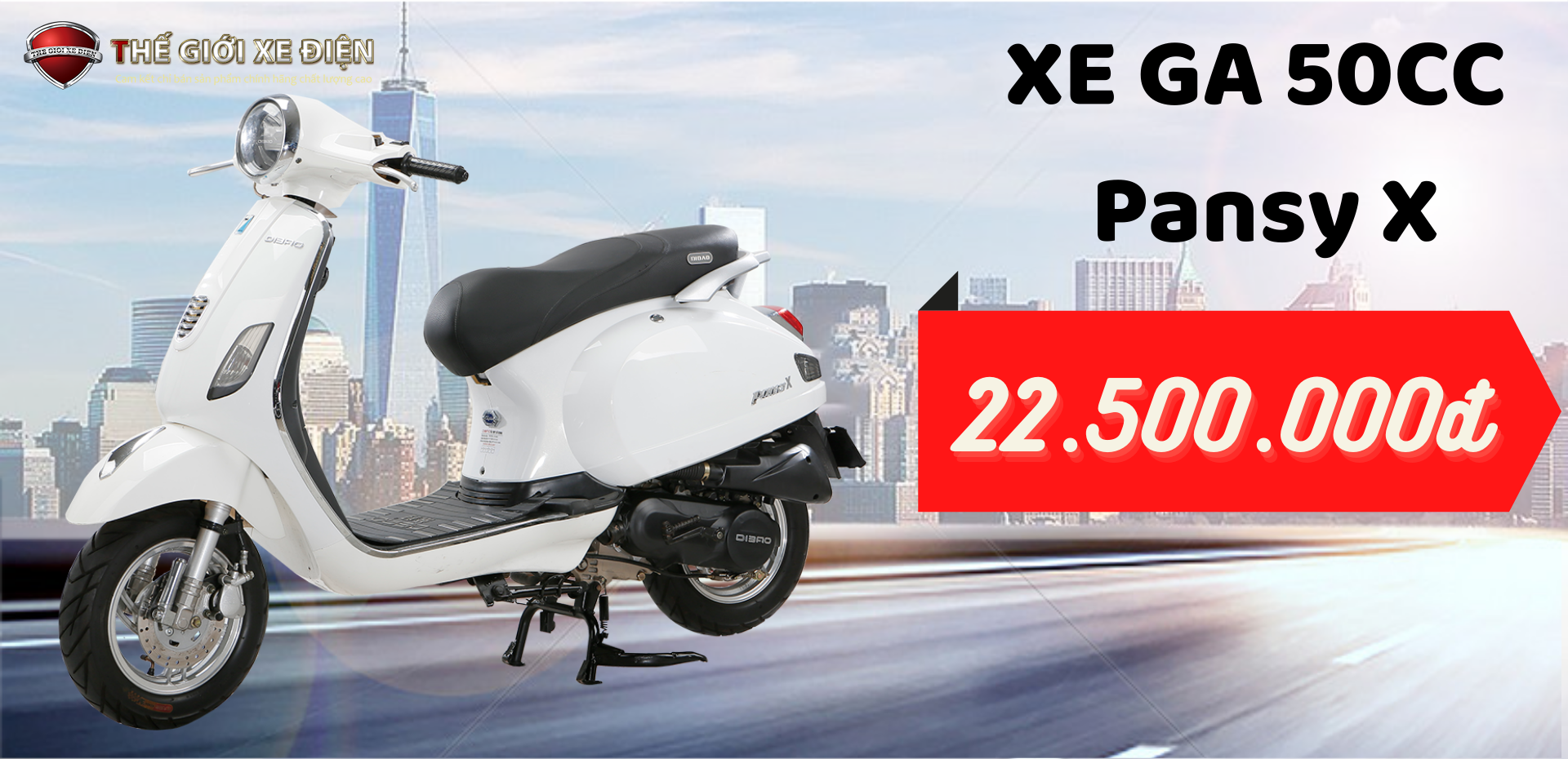 xe ga 50cc pansy x dibao giá 22,5 triệu