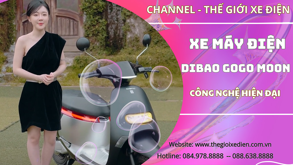 Xe Máy Điện Dibao Gogo Moon Thiết Kế Vươn Tầm Vũ Trụ