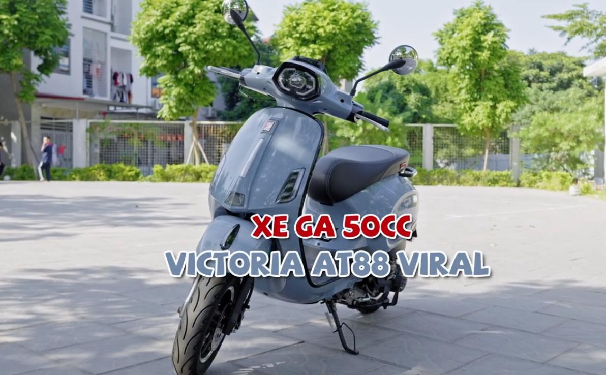 Xe Ga 50cc Victoria AT88 Viral Đời Mới Không Cần Bằng Lái