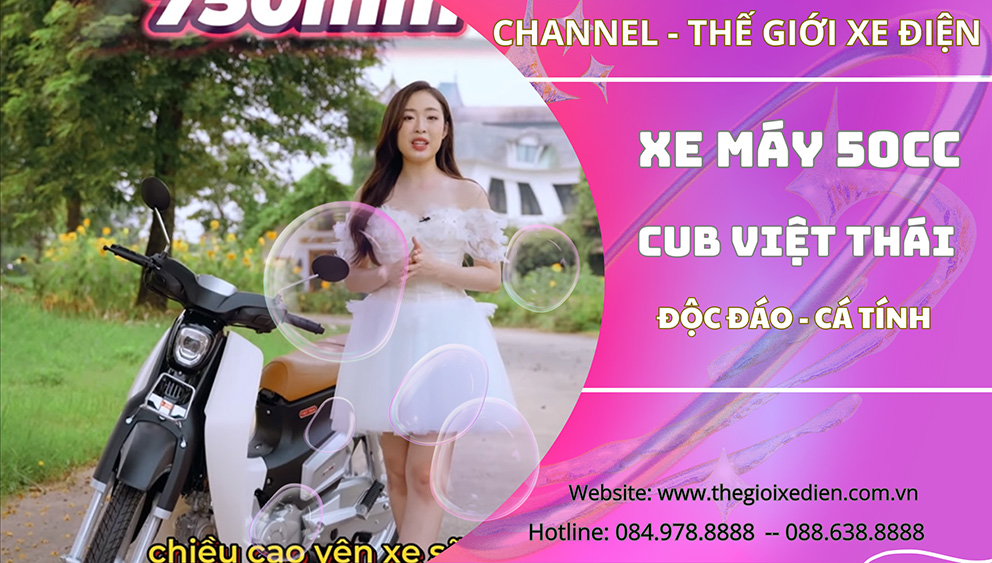 Xe máy 50cc Cub Việt Thái Vành Đúc Cá Tính