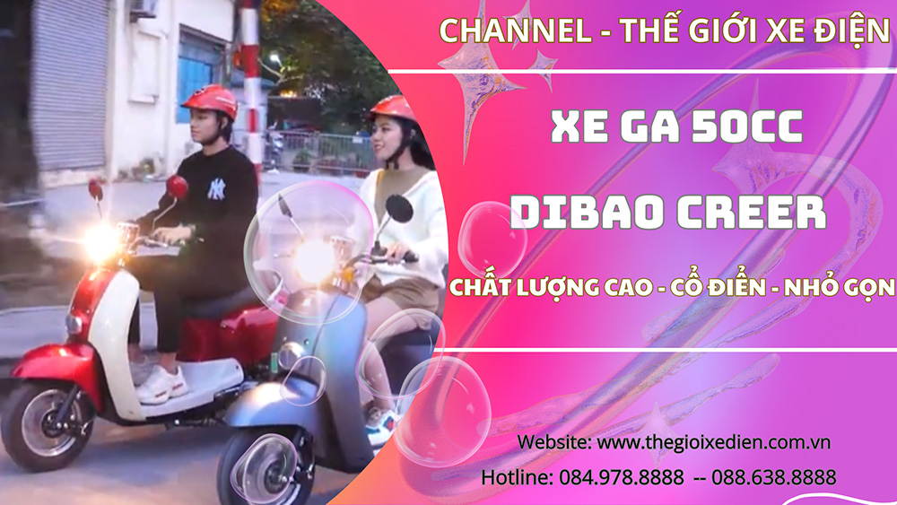 Creer Dibao Dòng Xe Ga 50cc Cao Cấp HOT Nhất Dành Cho Giới Trẻ | Xedien.com.vn