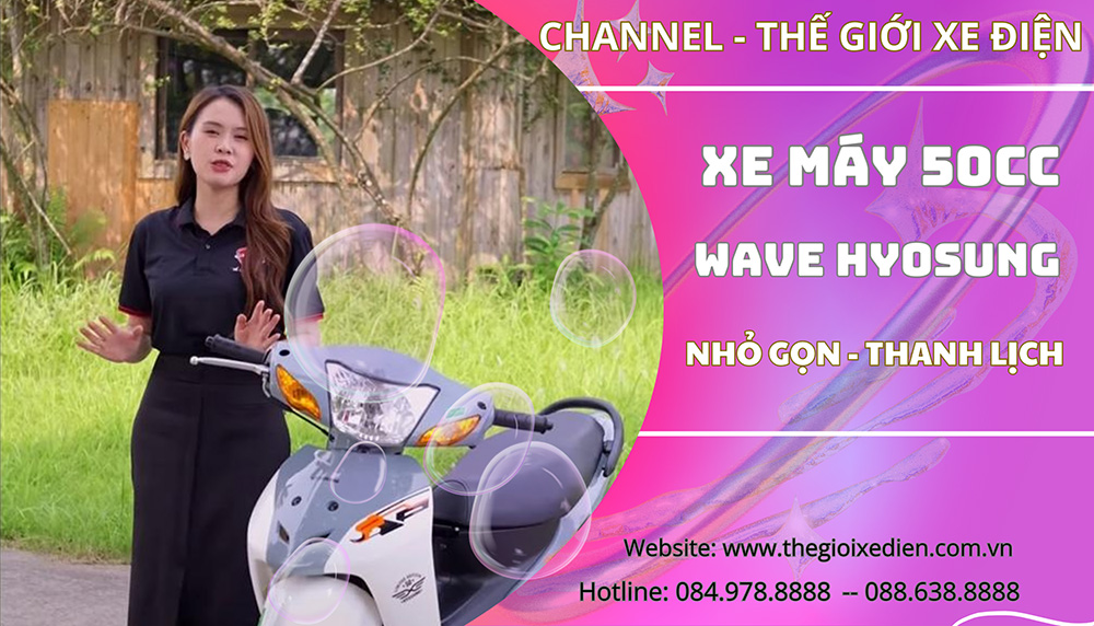 Wave 50cc Hyosung Korea Thon Gọn Đẳng Cấp