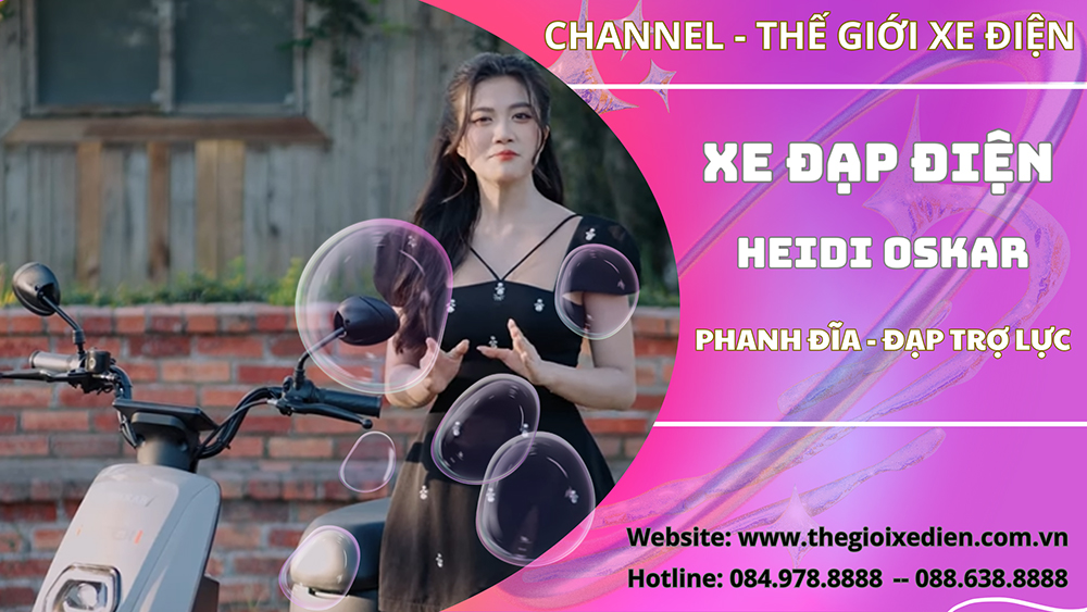 Xe Đạp Điện Osakar Heidi Việt Nhật Dùng 4 Bình 20Ah Thế Hệ Mới