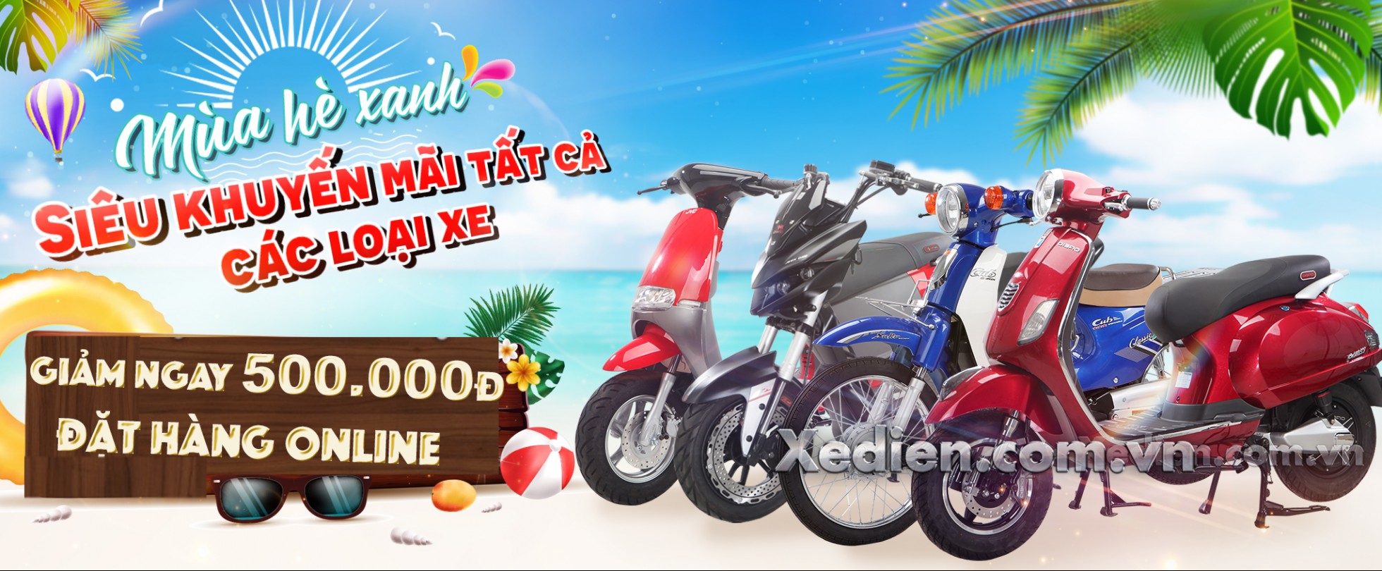 giảm ngay 500k khi mua xe tay ga 50cc online