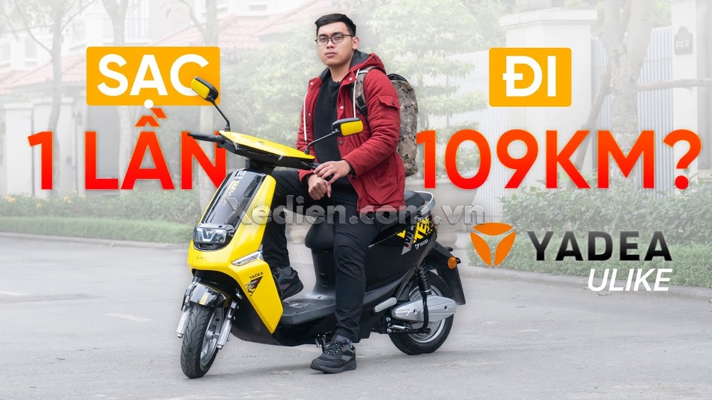 Đánh giá xe máy điện Yadea ULike ĐẸP, MẠNH, ĐI ĐƯỢC 100KM |Xedien.com.vn