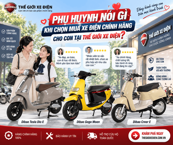 Phụ Huynh Nói Gì Khi Chọn Mua Xe Điện Chính Hãng Cho Con Tại Thế Giới Xe Điện?
