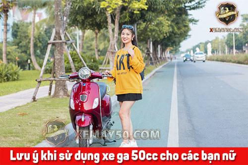 Lưu ý khi sử dụng xe ga 50cc cho các bạn nữ