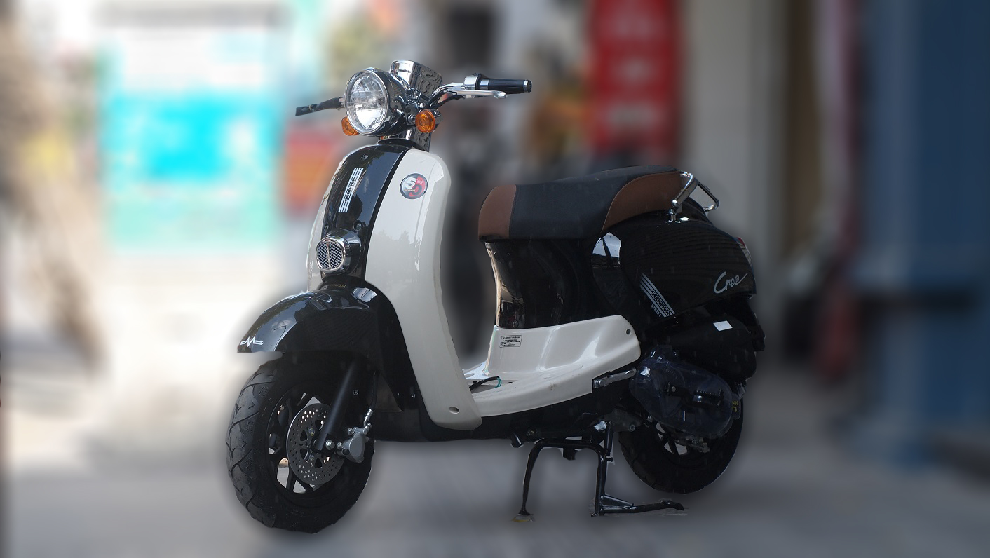 Xe ga 50cc Crea Hyosung phiên bản mới được trang bị phanh đĩa
