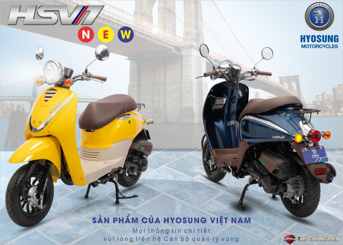 Xe ga 50cc hãng Hyosung trong năm 2022 có những mẫu nào?