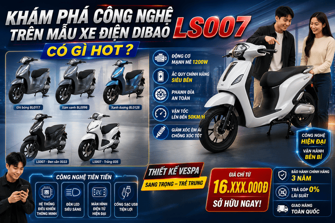 Khám Phá Công Nghệ Trên Mẫu Xe Điện Dibao LS007 Có Gì Hot?