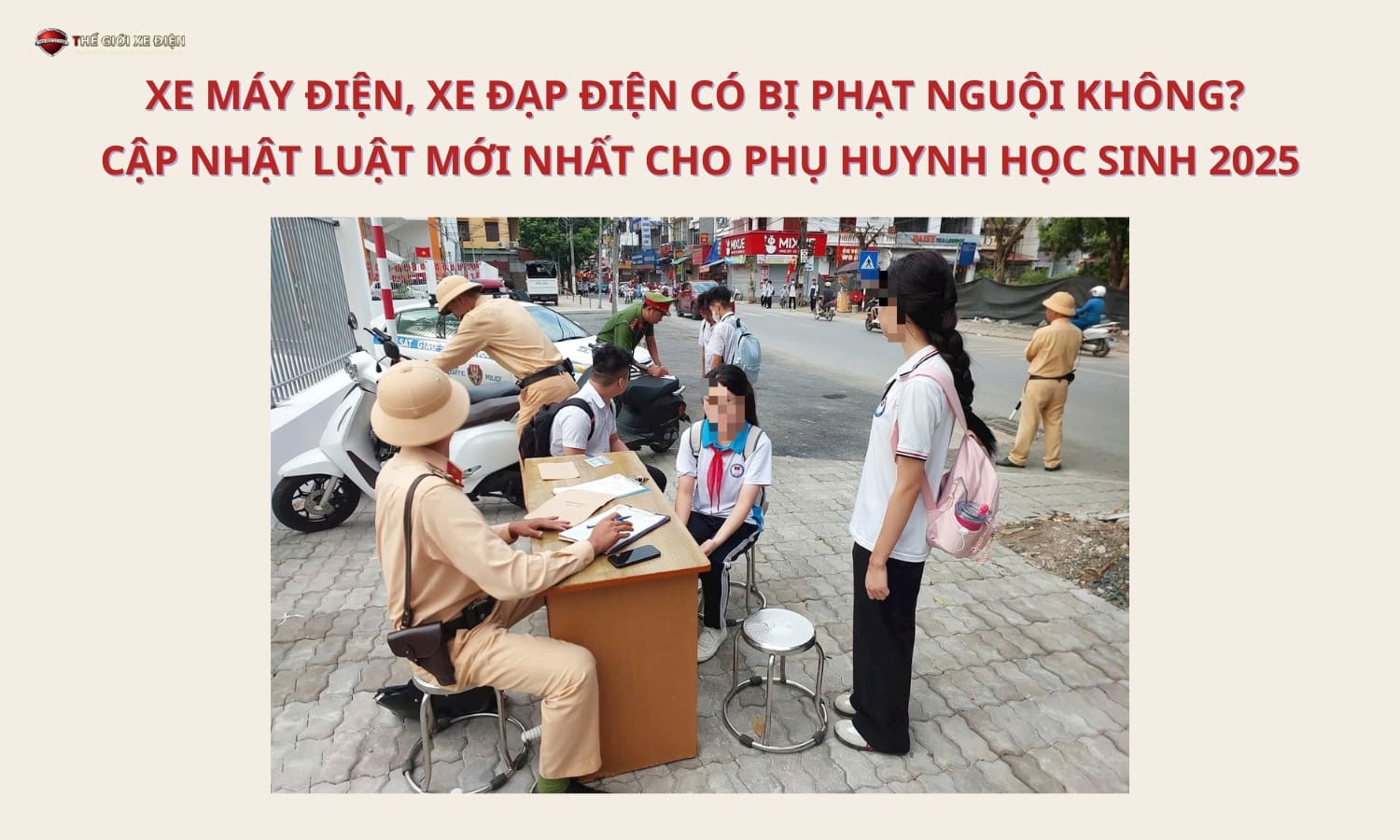 Xe máy điện, xe đạp điện có bị phạt nguội không? Cập nhật luật mới nhất cho phụ huynh học sinh 2025