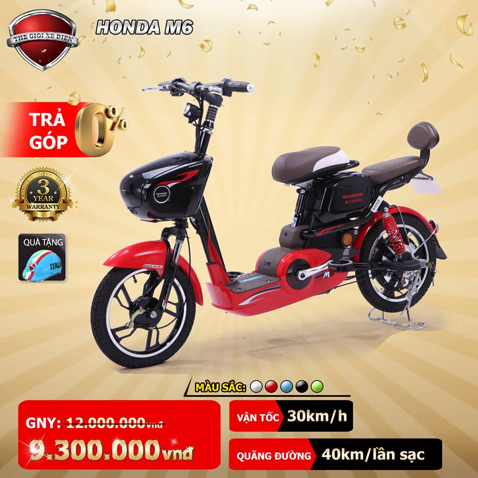 Xe đạp điện Honda M6- công nghệ Nhật Bản giá chỉ 9.300.000 vnđ