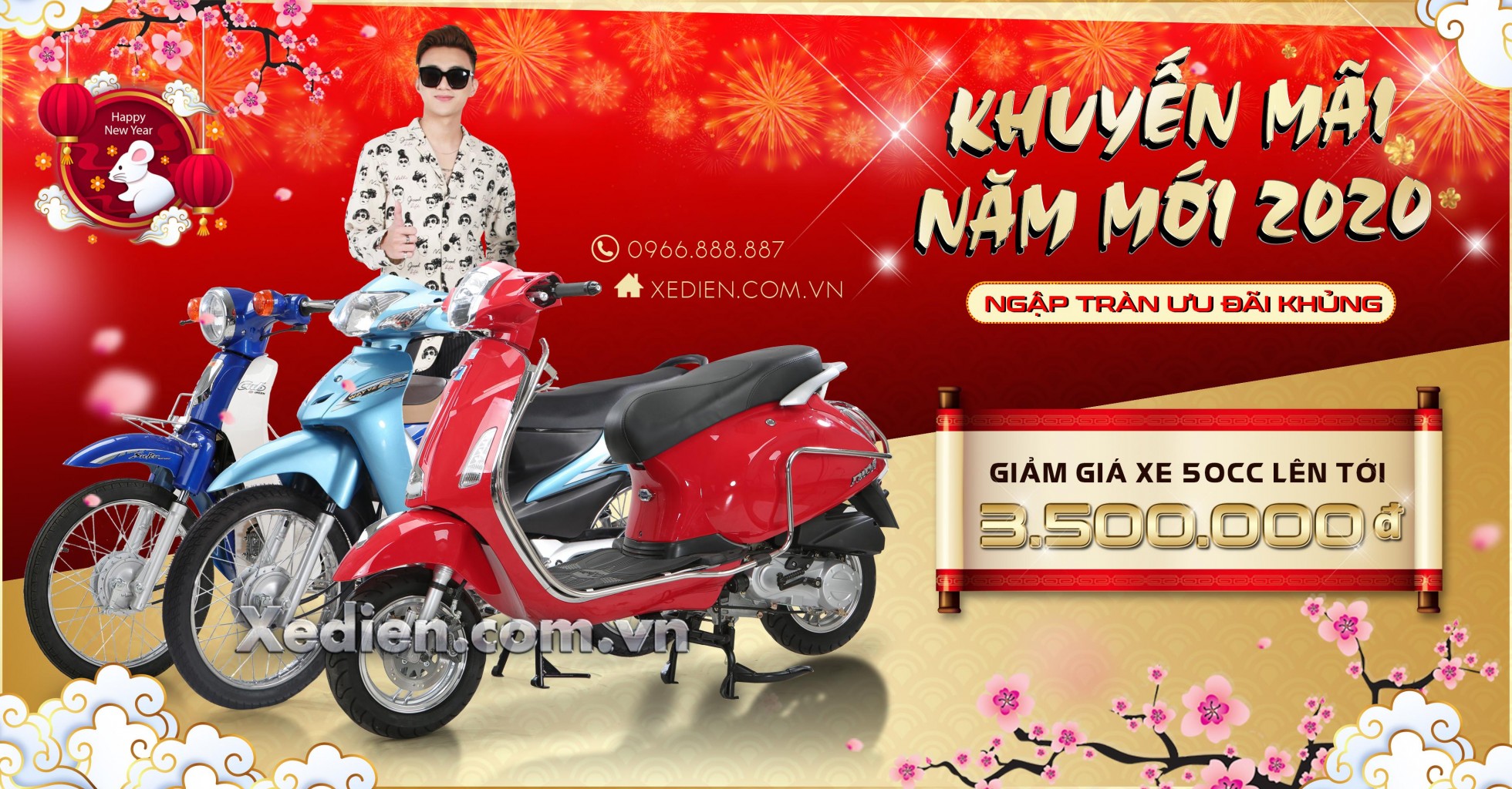 KHUYẾN MÃI NĂM MỚI 2020 - GIẢM GIÁ TẤT CẢ XE MÁY 50 PHÂN KHỐI LÊN TỚI 3.500.000 ĐỒNG