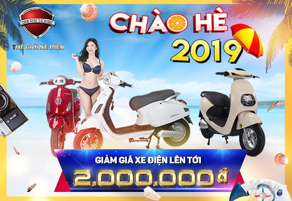 Ưu đãi chào hè, giảm ngay 2.000.000 vnđ cho khách hàng khi mua xe tại Thế Giới Xe Điện