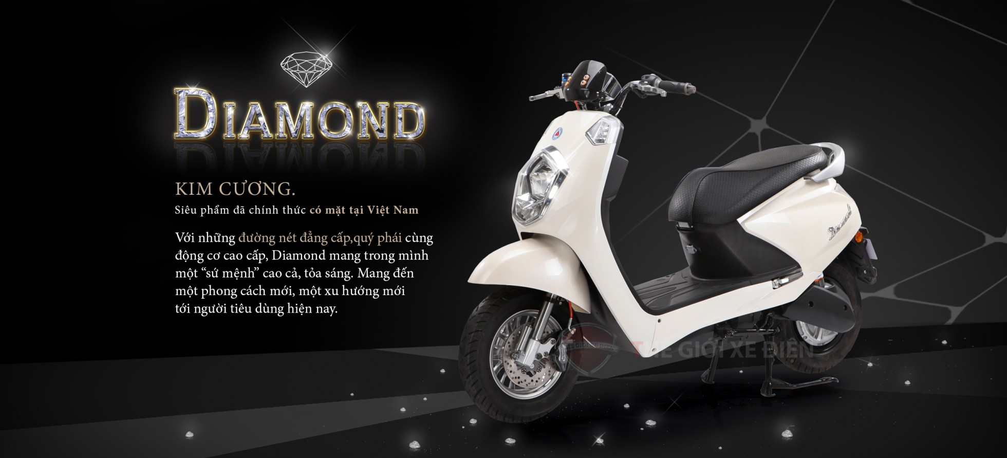 Xe điện Diamond thỏa sức cùng bạn chinh phục mọi nẻo đường